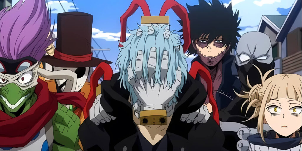 Villains with hand mask