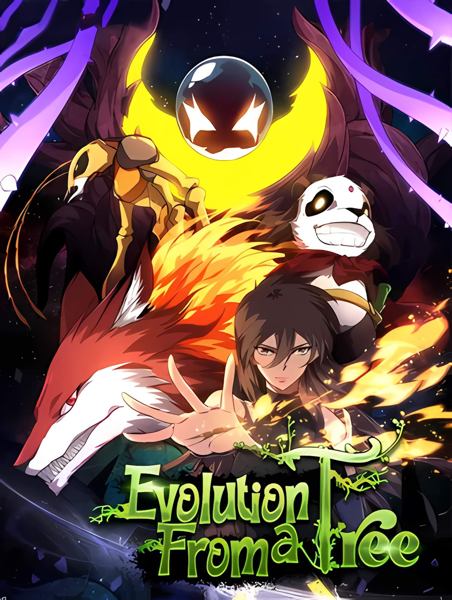 Evolution from a free manhwa cover